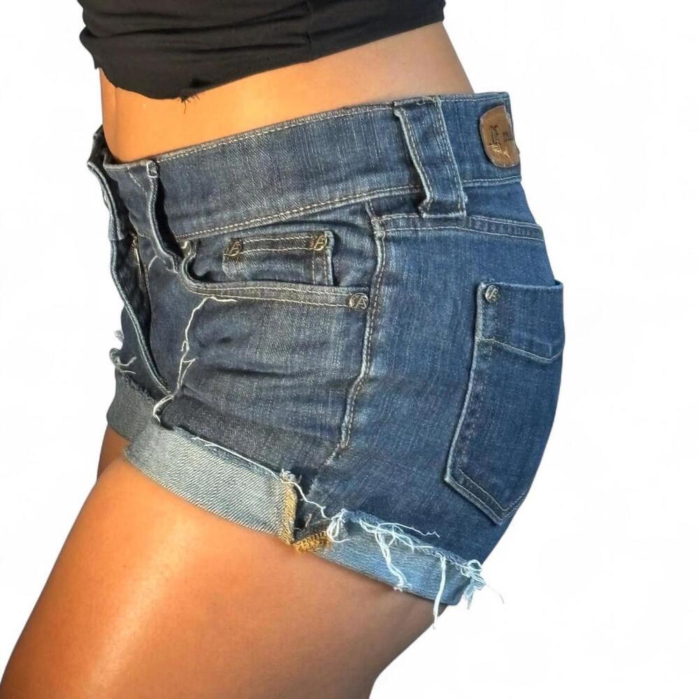 Miss Me Women's Blue and Navy Shorts